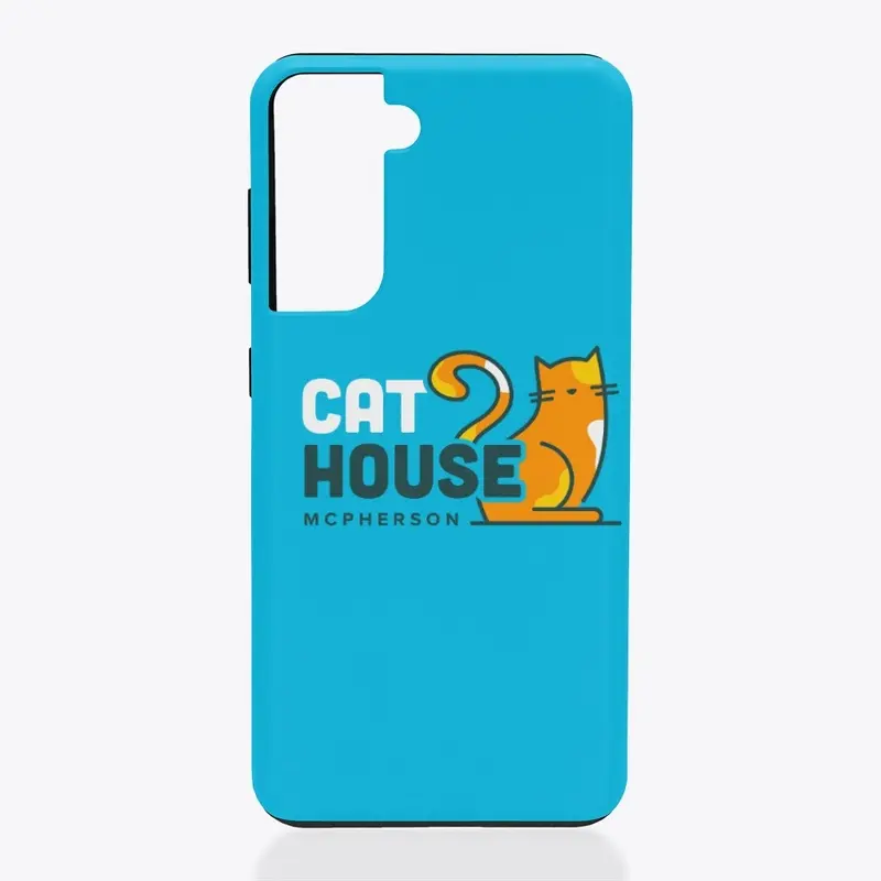 Samsung Cat House Phone Case Blue